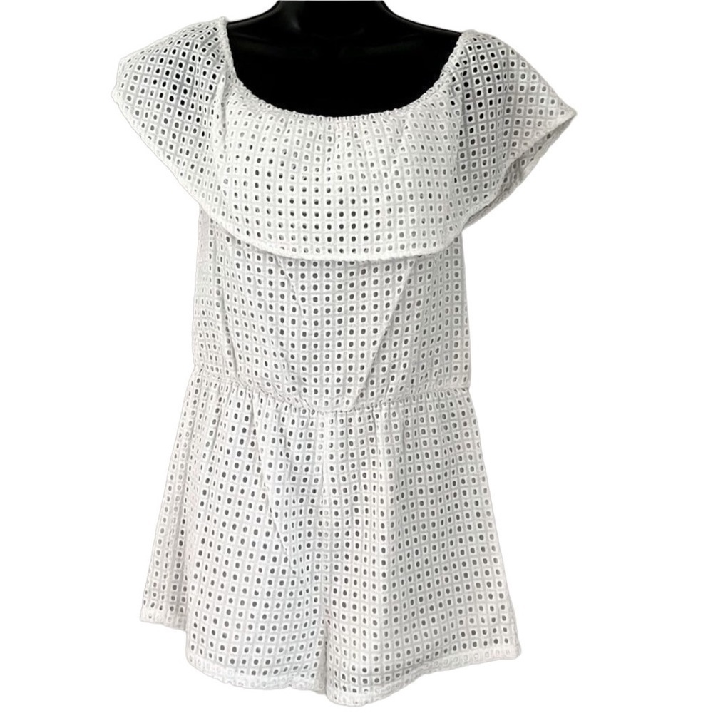 Buddy Love White Eyelet Romper